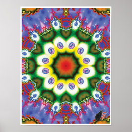 Póster Muse Kinetic Collage Kaleidoscope Poster