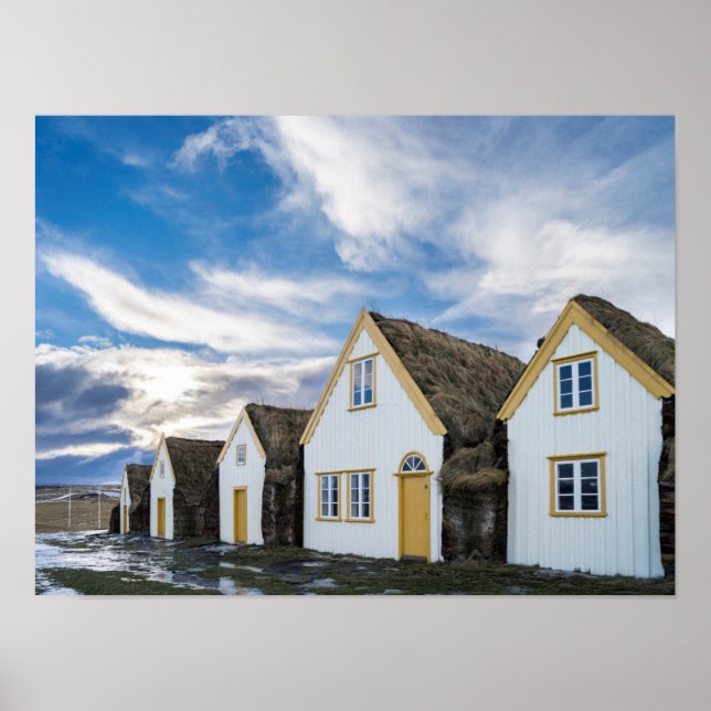 Póster Museo al aire libre de Glaumbaer (Frente)