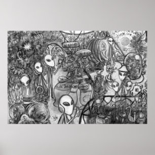 Póster Museo Alien