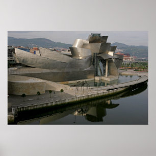 Póster Museo de Guggenheim en Bilbao, España