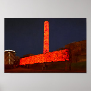 Póster Museo de la Primera Guerra Mundial y exposición co