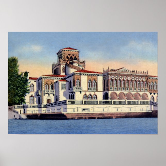 Póster Museo de los Anillos de Sarasota Florida (Frente)