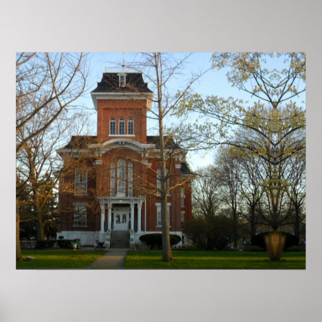 Póster Museo del condado de Iroquois (Frente)