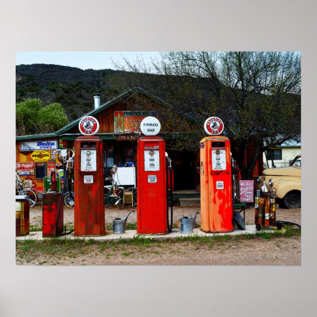 Póster Museo del Gas Clásico, Nuevo México (Frente)