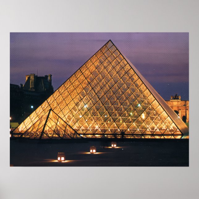 Póster Museo del Louvre (Frente)