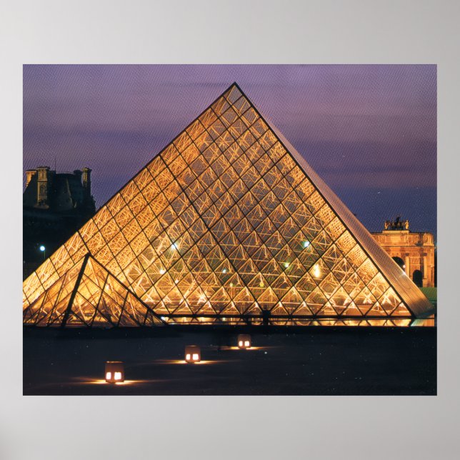 Póster Museo del Louvre (Frente)