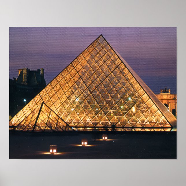 Póster Museo del Louvre (Frente)