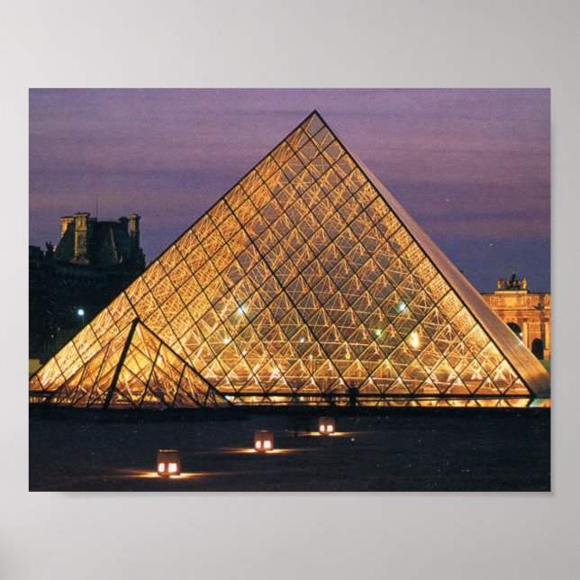 Póster Museo del Louvre (Frente)
