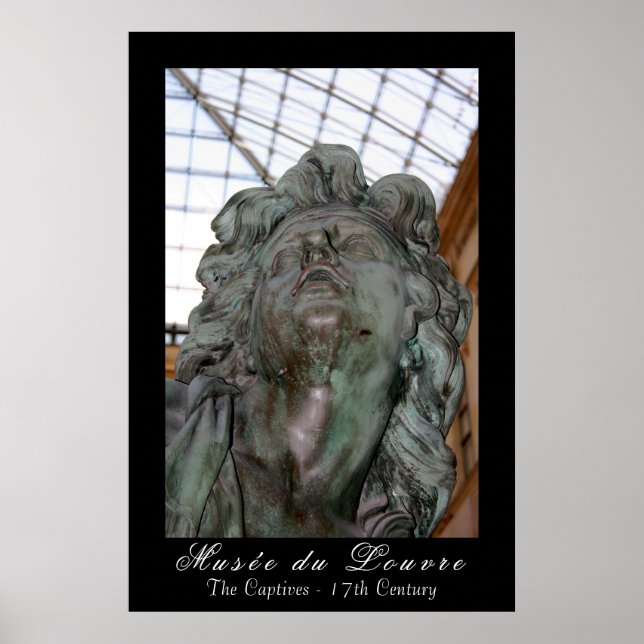 Póster Museo del Louvre "Los cautivos" (Frente)