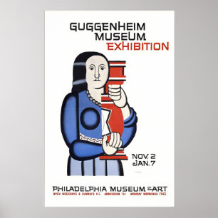 Póster Museo Guggenheim Exposición Museo de Filadelfia