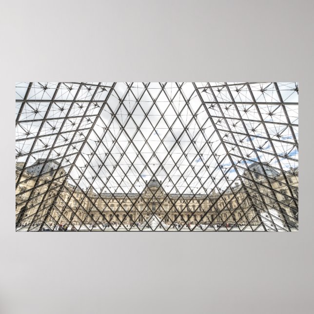 PÓSTER MUSEO LOUVRE, PARÍS, FRANCIA (Frente)