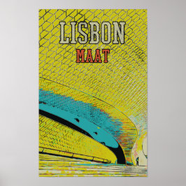 Póster museo MAAT en Lisboa Portugal