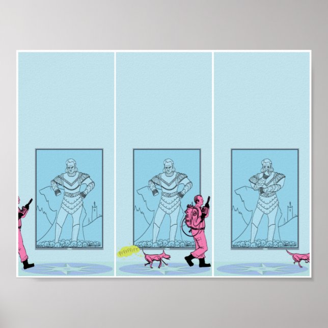 Póster Museum Dog Farts (Frente)