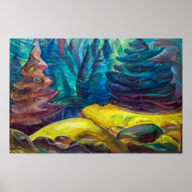 Póster Musgo Amarillo | Emily Carr | (Frente)
