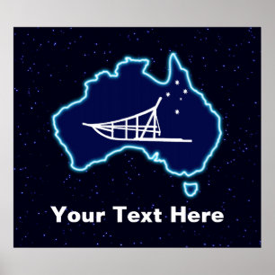 Póster Mushing Down Under