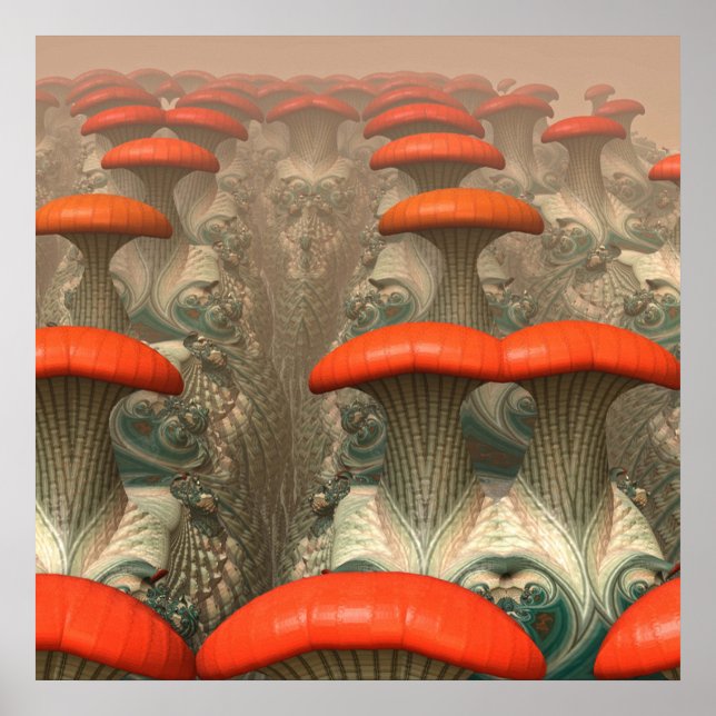 Póster Mushroom Alien Planet (Frente)