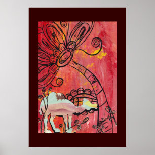 Póster Mushroom Camel Poster