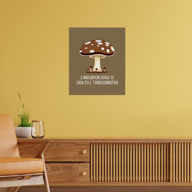 Póster Mushroom House Fall Otoño (Salón 2)