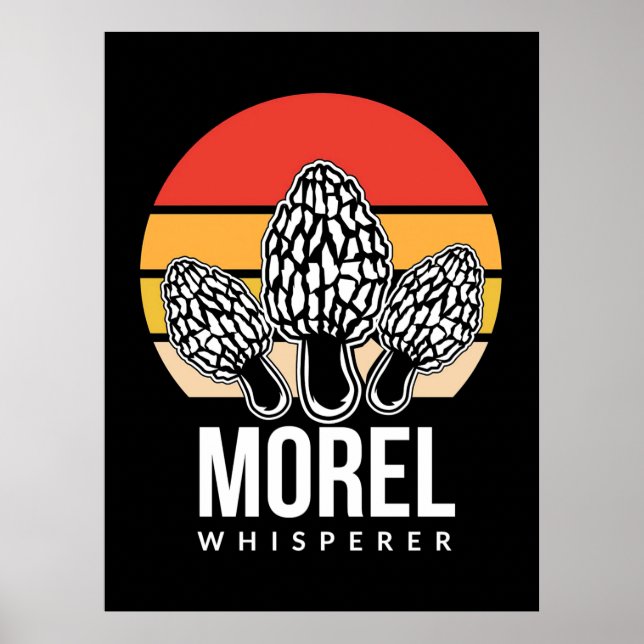 Póster Mushroom Hunter Morel Whisperer (Frente)