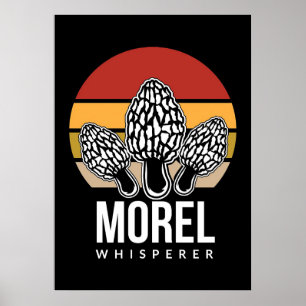 Póster Mushroom Hunter Morel Whisperer