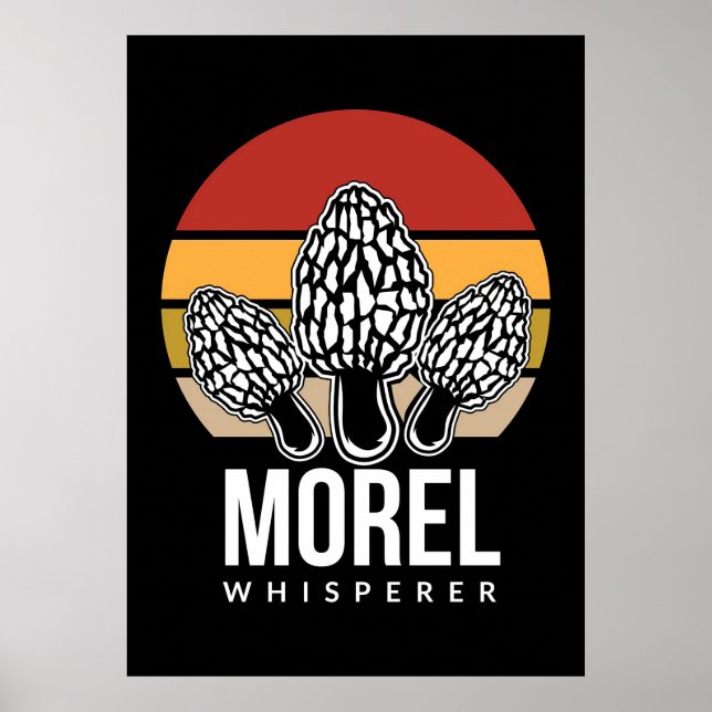 Póster Mushroom Hunter Morel Whisperer (Frente)
