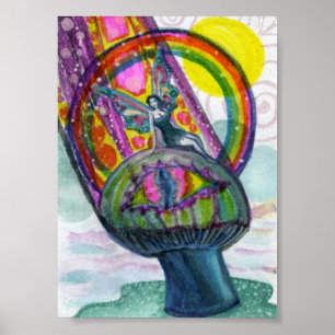 Póster Mushroom mágico