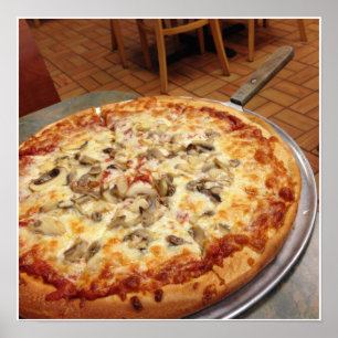 Póster Mushroom Pizza Poster