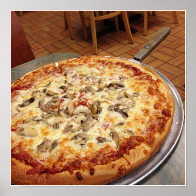 Póster Mushroom Pizza Poster (Frente)