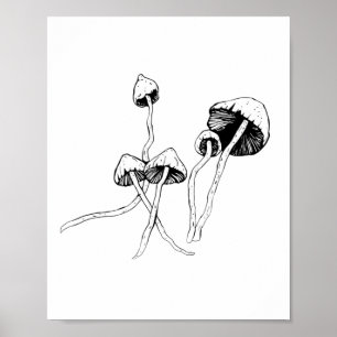 Póster Mushroom psilocybin