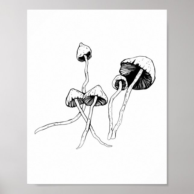 Póster Mushroom psilocybin (Frente)