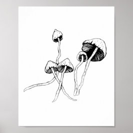 Póster Mushroom psilocybin