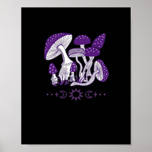 Póster Mushroom Whimsigoth Vibes