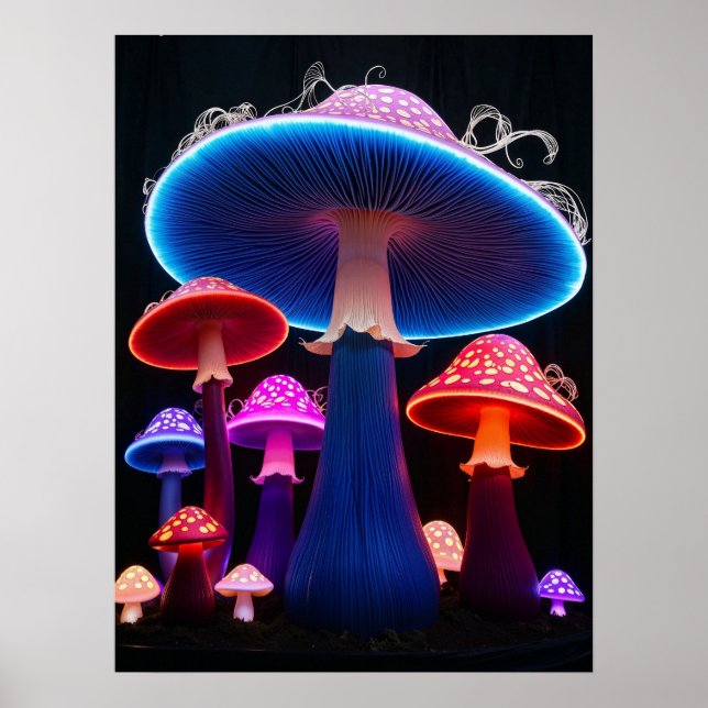 Póster Mushrooms Art Poster (Frente)