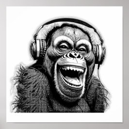 Póster Music Ape