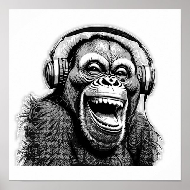 Póster Music Ape (Frente)