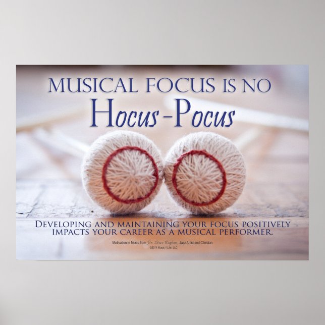 Póster Music Focus - Inspirational Quotes About Music (Frente)