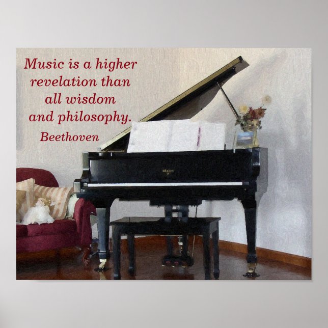 Póster Music Higher Revelation — Art print - Beethoven (Frente)