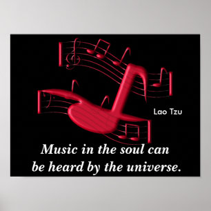 Póster Music in the soul - art poster