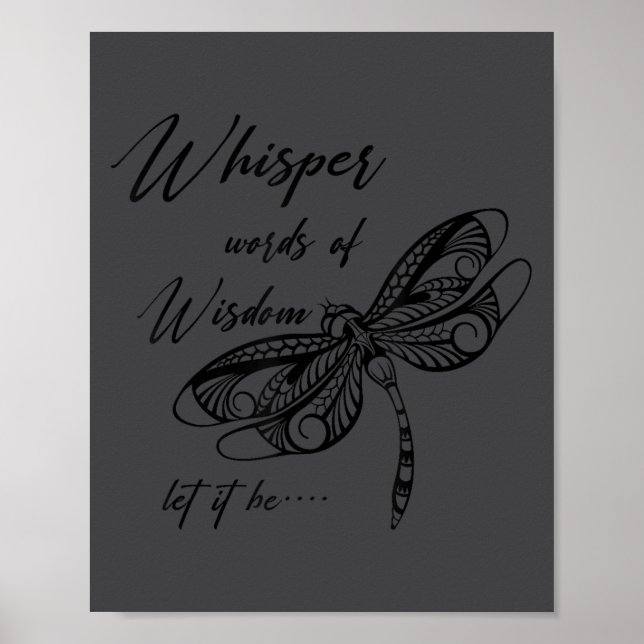 Póster Music Lover Motivational Quote Whisper Word Of The (Frente)