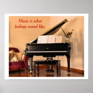 Póster Music quote - poster