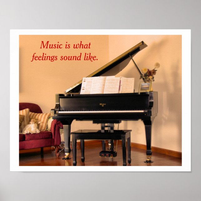 Póster Music quote - poster (Frente)