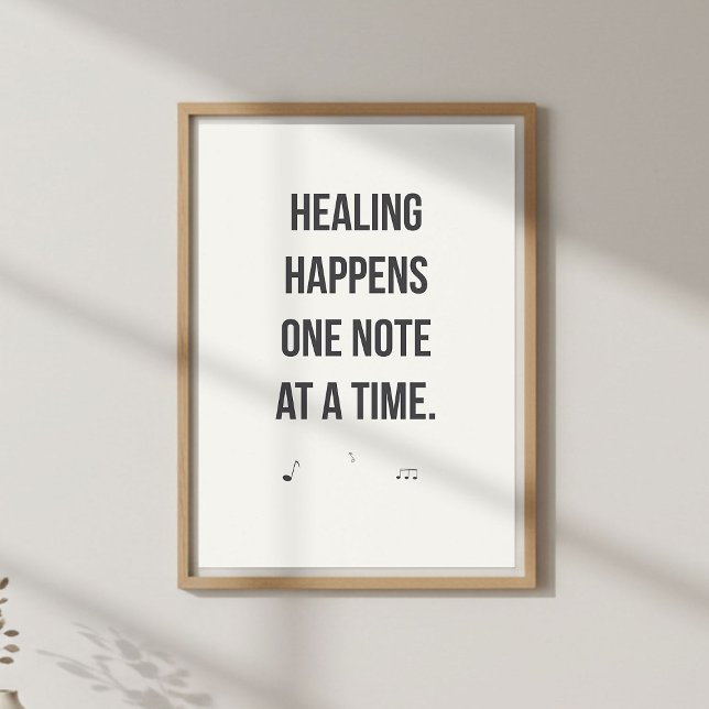 Póster Music Therapy Quote. Mental Wellness  (Subido por el creador)