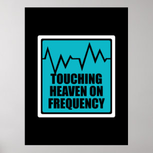Póster Music Touching Heaven On Frequency