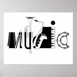 Póster Música