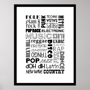 Póster Música