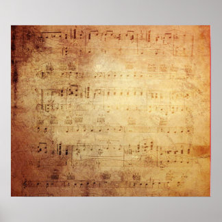Póster Música antigua