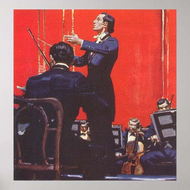 Póster Música antigua, dirección de orquesta (Frente)