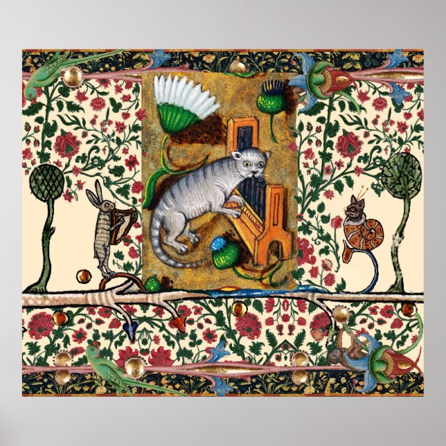PÓSTER MÚSICA BESTIARIA MEDIEVAL EXTRAÑA,ÓRGANO DE JUEGO  (Frente)