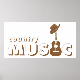 Póster Música country