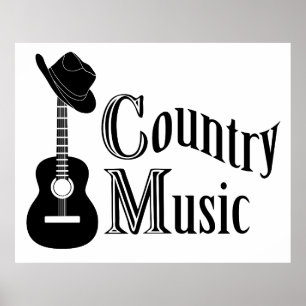 Póster Música country